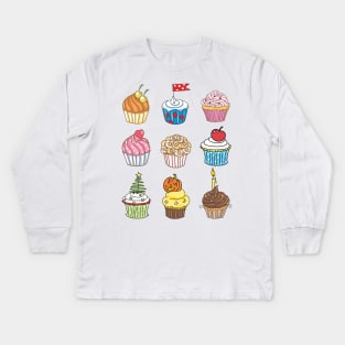 Cupcake Collection Kids Long Sleeve T-Shirt